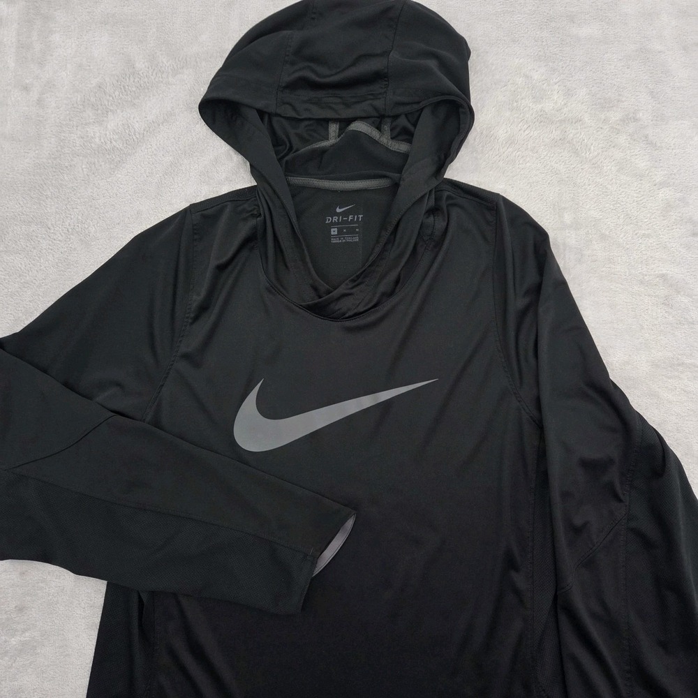 Nike Elite Dri-Fit Hoodie Mens M Black Pullover Basketball 916924-010